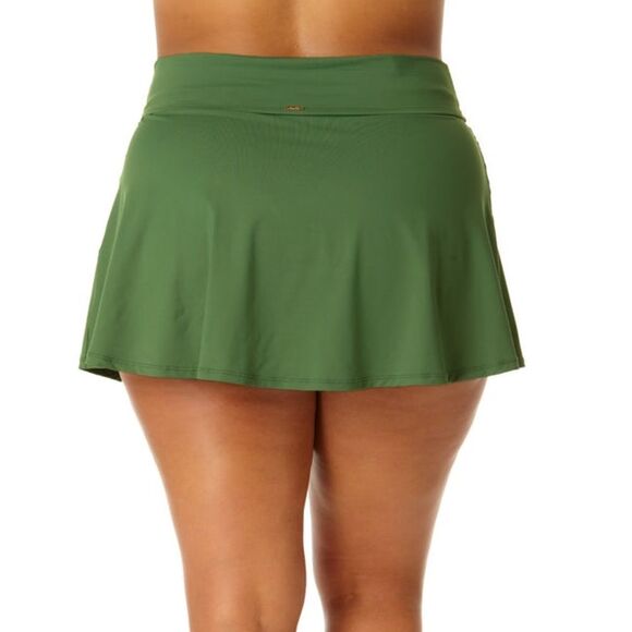 NWT Anne Cole Soft Band Skirted Swim Bottom in Moss green. Size X-LARGE - Picture 4 of 9